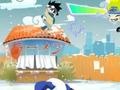 খেলা Naruto playing snowballs