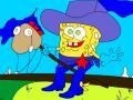 খেলা Cowboy Spongebob Coloring