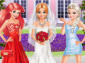 খেলা Frozen And Ariel Wedding