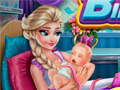 খেলা Frozen Elsa Birth Caring