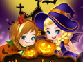 খেলা Elsa And Anna Halloween Story