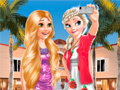 খেলা Frozen And Rapunzel Fashion Selfie