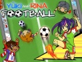 খেলা Yuki and Rina Football