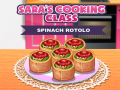 খেলা Sara’s Cooking Class Spinach Rotolo