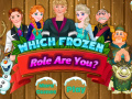 খেলা Which Frozen Role Are You