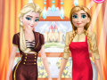 খেলা Elsa And Anna Work Dress Up  