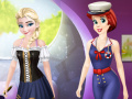 খেলা Ariel And Elsa Career Dress Up