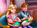 খেলা Rapunzel Twins Family Day