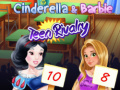 খেলা Cinderella & Barbie Teen Rivalry