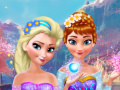 খেলা Anna and Elsa Makeover