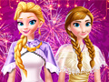 খেলা Ellie and Annie New Year Eve Party