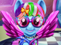 খেলা Rainbow pony real haircuts