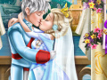 খেলা Ice queen wedding kiss