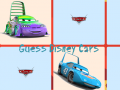 খেলা Guess Disney Cars