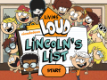 খেলা The Loud House: Lincolns List  