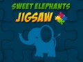 খেলা Sweet Elephants Jigsaw