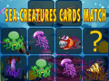 খেলা Sea creatures cards match
