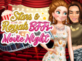 খেলা Stars & Royals BFFS: Movie Night