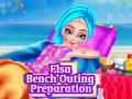 খেলা Elsa Beach Outing Preparation