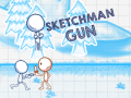 খেলা Sketchman Gun