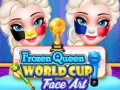 খেলা Frozen Queen World Cup Face Art