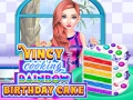 খেলা Vincy Cooking Rainbow Birthday Cake