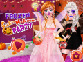 খেলা Frozen Sisters Halloween Party