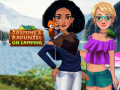 খেলা Jasmine & Rapunzel on Camping