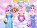 খেলা Barbie and Elsa in Candyland