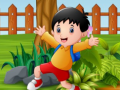 খেলা Playing Kids Jigsaw