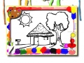 খেলা Back To School: House Coloring Book