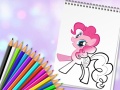 খেলা Cute Pony Coloring Book