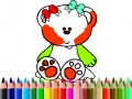 খেলা Back to School: Sweet Bear Coloring