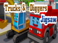 খেলা Trucks & Digger Jigsaw 