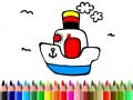 খেলা Back to School: Boat Coloring
