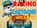 খেলা Racing Cartoons Jigsaw