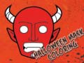 খেলা Halloween Mask Coloring Book
