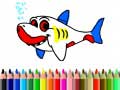 খেলা Back To School: Shark Coloring Book