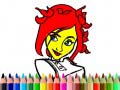 খেলা Back To School: Cute Girl Coloring