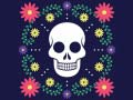 খেলা Colorful Skull Jigsaw