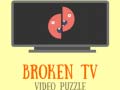 খেলা Broken TV Video Puzzle