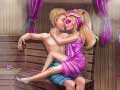 খেলা Super Doll Sauna Flirting