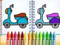 খেলা Cute Bike Coloring Book