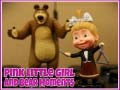 খেলা Pink Little Girl and Bear Moments