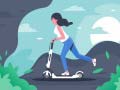খেলা Electric Scooter Rides Jigsaw