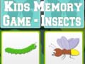 খেলা Kids Memory game - Insects