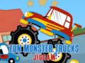 খেলা Fun Monster Trucks Jigsaw