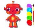 খেলা Back to School: Robot Coloring Book