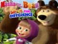 খেলা Masha and the Bear Spot The difference