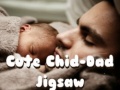 খেলা Cute Child-Dad Jigsaw
